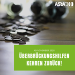 Ab November: Überbrückungshilfe kehrt zurück