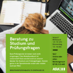 Beratung zu Studiums- und Prüfungsfragen
