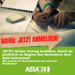 BaföG: JETZT ANMELDEN für das Wintersemester 21/22