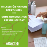 Beratungen im Sommerurlaub