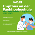 Impfbus an der Fachhochschule