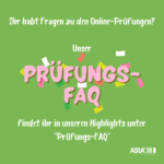 FAQ: Fragen und Antworten zu Online-Prüfungen