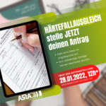 JETZT ANTRÄGE STELLEN: HÄRTEFALLAUSGLEICH SOSE 2022