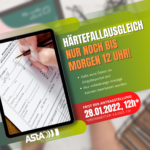 HÄRTEFALLANTRÄGE NUR NOCH BIS MORGEN