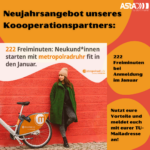 Neujahrsangebot unseres Kooperationspartners Metropolradruhr: