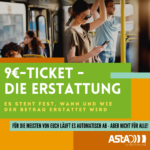 Rückerstattung des 9-Euro-Tickets – NEWS